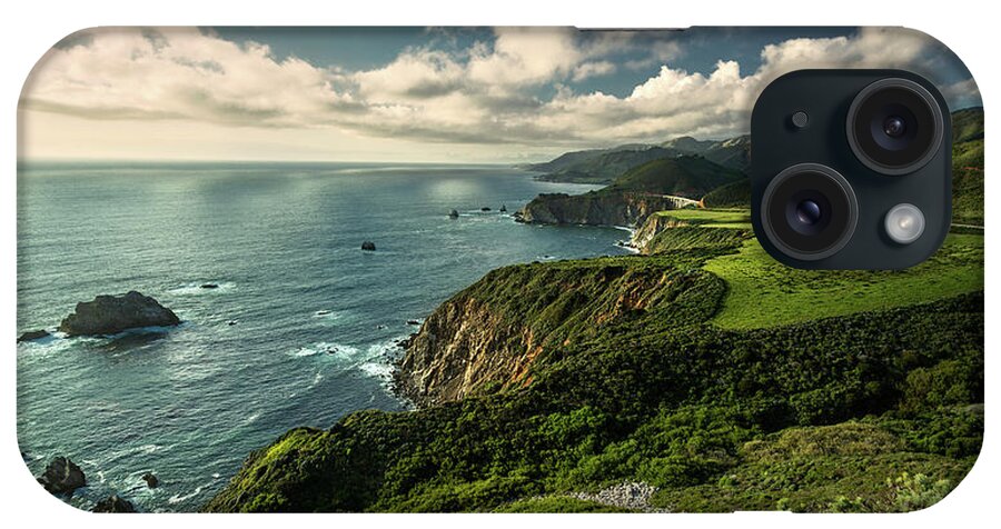 Clouds iPhone Case featuring the photograph Clouds over Bixby Bridge by Rick Strobaugh