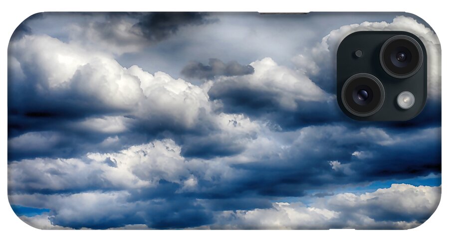 Clouds iPhone Case featuring the mixed media Cloudscape 8 by Angelina Tamez