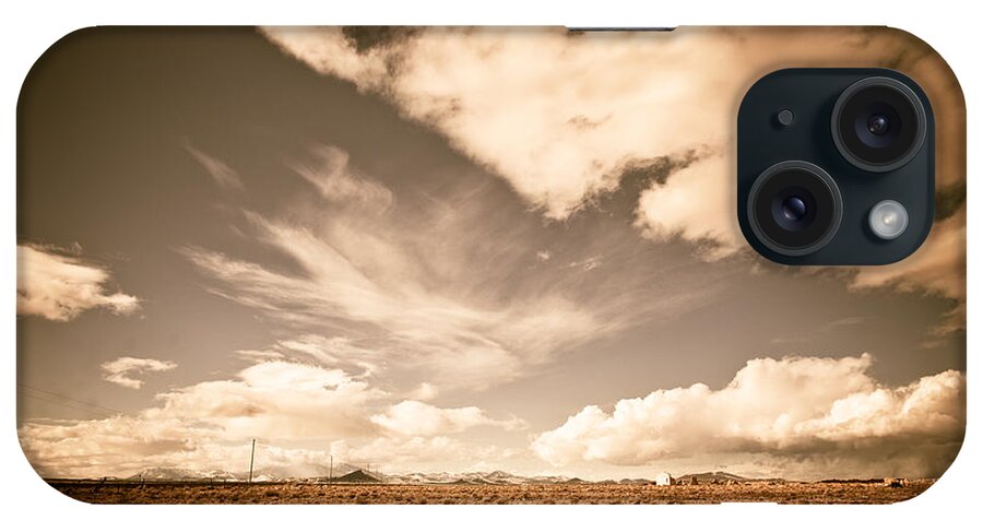 Storm iPhone Case featuring the photograph Cloudy Plain by Scott Sawyer