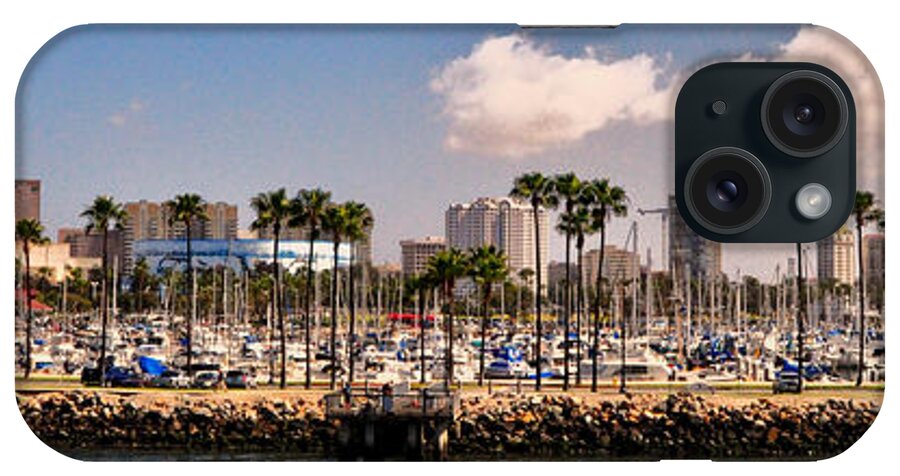 Long Beach iPhone Case featuring the digital art Coast of Long Beach #3 by Bob Winberry