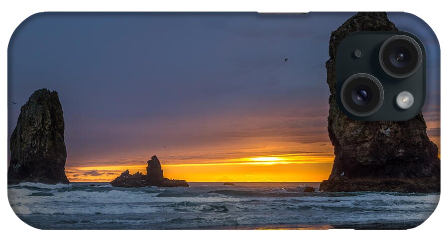 Sunset iPhone Case featuring the photograph Coastal Sunset by Jerry Cahill