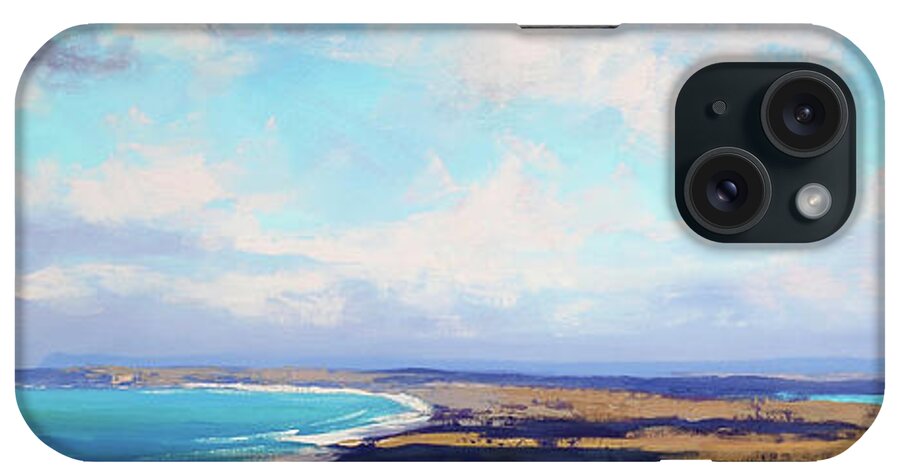 Nature iPhone Case featuring the painting Coastal Vista Nsw by Graham Gercken