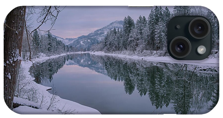 Coeur D' Alene River iPhone Case featuring the photograph Coeur d Alene River Reflections by Idaho Scenic Images Linda Lantzy