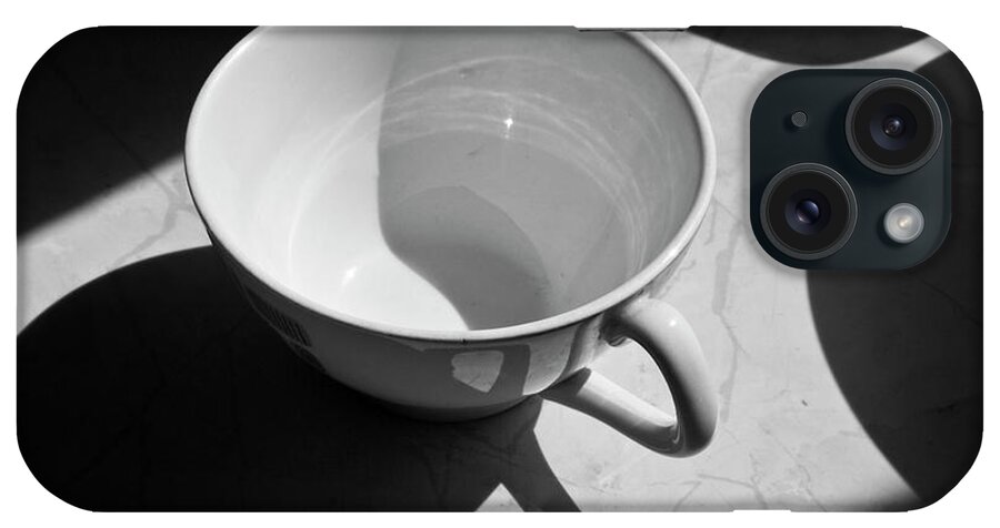 Coffee iPhone Case featuring the photograph Coffee Cup in Light and Shadow by David Gordon