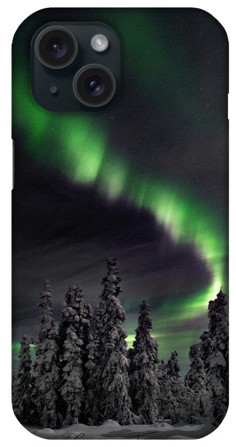 Aurora iPhone Case featuring the photograph Cold Winter's Night by Erika Fawcett