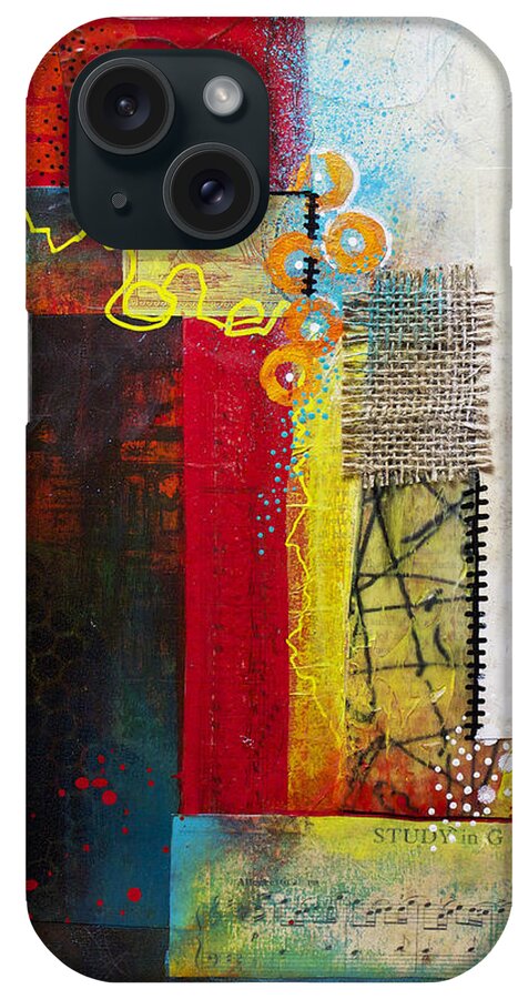 Collage Art iPhone Case featuring the painting Collage Art 1 by Patricia Lintner
