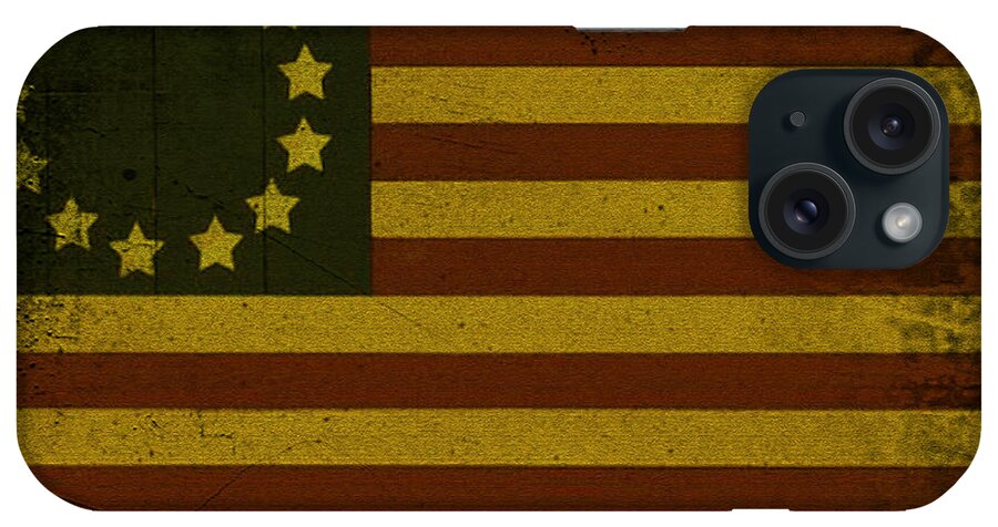 Colonial iPhone Case featuring the photograph Colonial Flag by Bill Cannon
