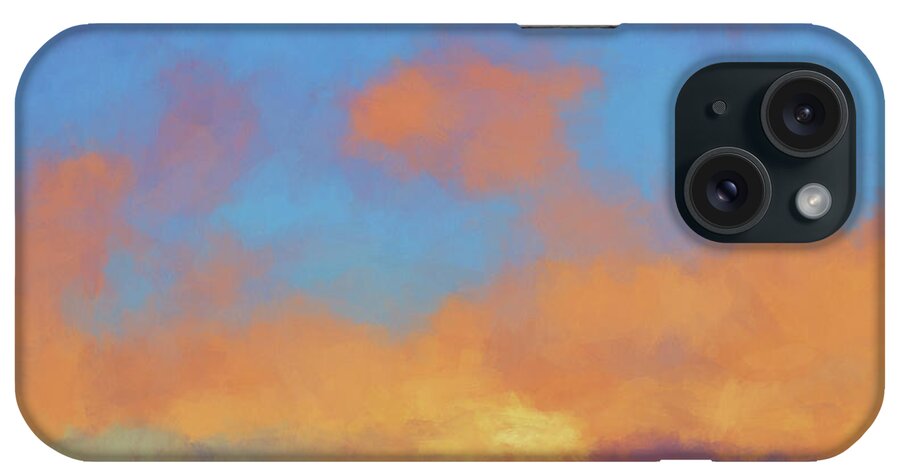Abstract iPhone Case featuring the digital art Color Abstraction LVII by David Gordon