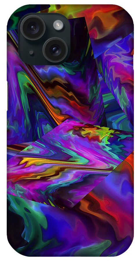 Digital Art iPhone Case featuring the digital art Color Journey by Lynda Lehmann