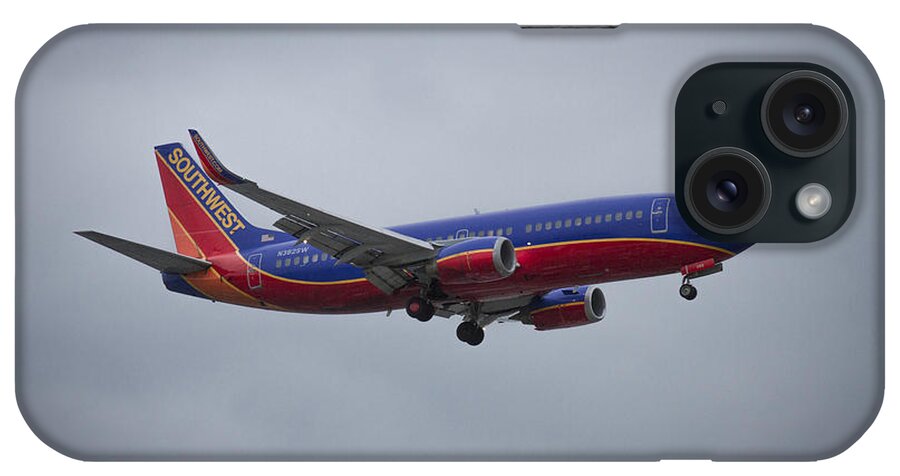 Reid Callaway Color Perfect iPhone Case featuring the photograph Color Me Beautiful Southwest Airlines N382SW Boeing 737 Airliner Art by Reid Callaway