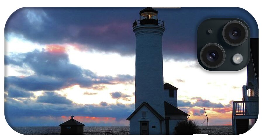 Color Of December iPhone Case featuring the photograph Color of December, Tibbetts Point Lighthouse by Dennis McCarthy