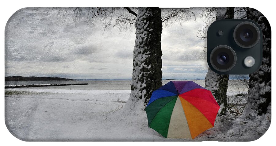 Umbrella iPhone Case featuring the photograph Color to the Melancholy by Randi Grace Nilsberg