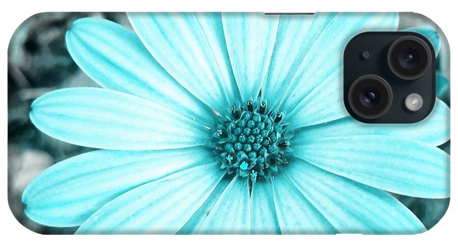 Flower iPhone Case featuring the photograph Color Trend Blue Blossom by Rachel Hannah
