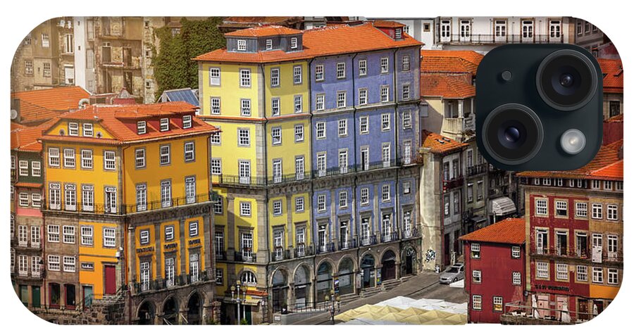 Porto iPhone Case featuring the photograph Colorful Architecture of Ribeira Porto by Carol Japp