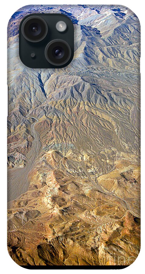 Planet; Earth; Death Valley; Desert; Aerial; Abstracts; Nature; Landscape; Fine Art; Photography; Photo; Image; Stock; Picture; Print; Poster; Colorful iPhone Case featuring the photograph Colorful Death Valley Desert - Planet eARTh by James BO Insogna