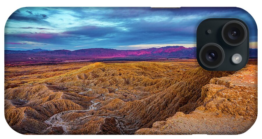 Anza - Borrego Desert State Park iPhone Case featuring the photograph Colorful Desert Sunrise by Peter Tellone