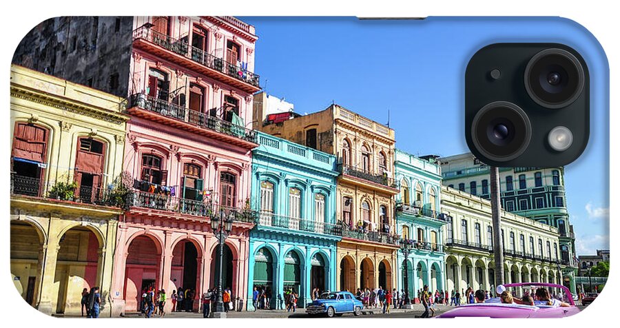 Caribbean iPhone Case featuring the photograph Colorful Havana by Joel Thai