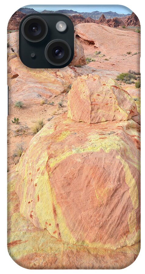Valley Of Fire iPhone Case featuring the photograph Colorful Sandstone in North Valley of Fire by Ray Mathis