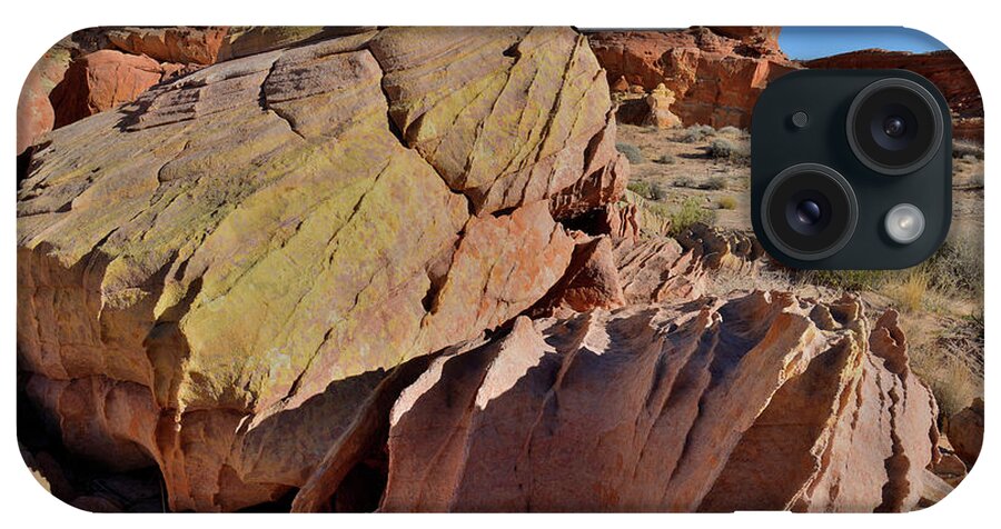 Valley Of Fire State Park iPhone Case featuring the photograph Colorful Sandstone in Wash 3 of Valley of Fire by Ray Mathis