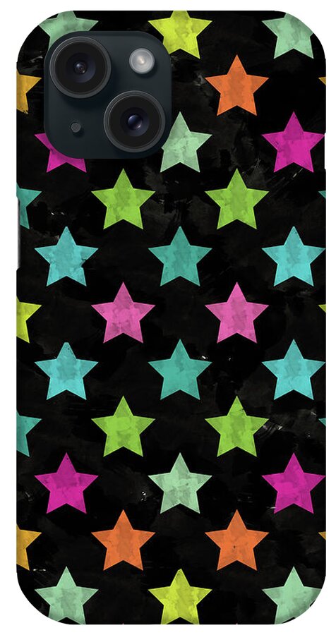 Drawing iPhone Case featuring the digital art Colorful Star II by Amir Faysal