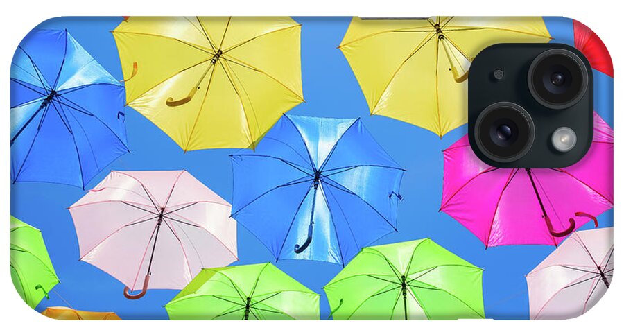 Umbrellas iPhone Case featuring the photograph Colorful Umbrellas II by Raul Rodriguez