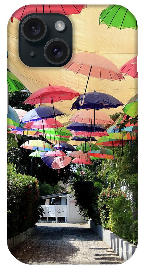Umbrellas iPhone Case featuring the photograph Colorful Umbrellas by Teresa Zieba
