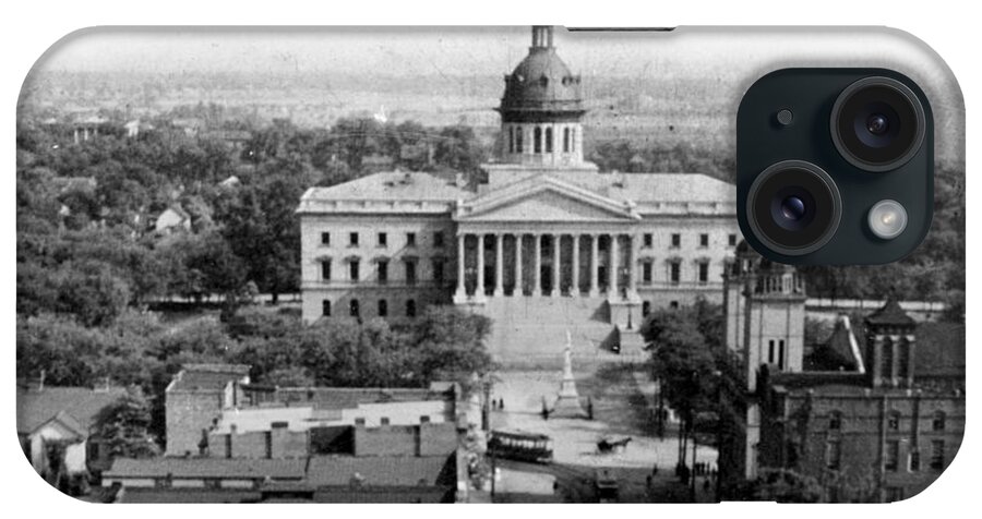 Columbia iPhone Case featuring the photograph Columbia South Carolina - State Capitol Building - c 1905 by International Images
