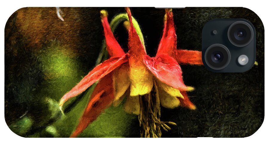 Wildflower iPhone Case featuring the photograph Columbine 2016 digital painting by Fred Denner