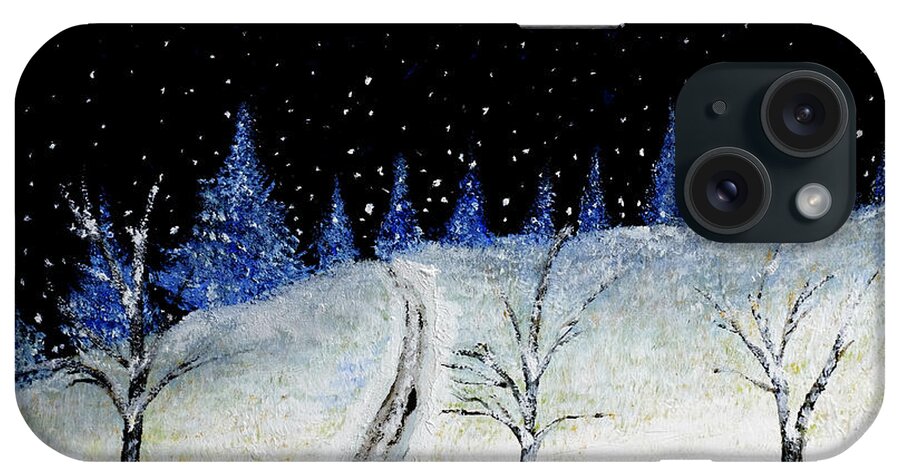 Christmas iPhone Case featuring the painting Coming Home for Christmas by Dick Bourgault