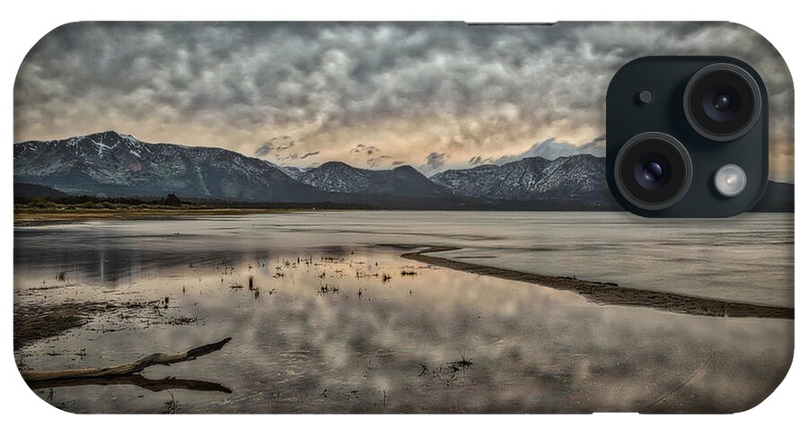 Coming Storm .lake Tahoe iPhone Case featuring the photograph Coming Storm by Mitch Shindelbower
