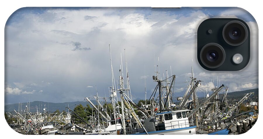Fishing Boats iPhone Case featuring the photograph Commerical Fishing Boats by Elvira Butler
