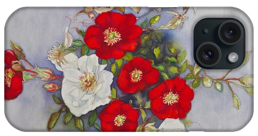 Comapss Rose iPhone Case featuring the painting Compass Rose by Barbara Pease