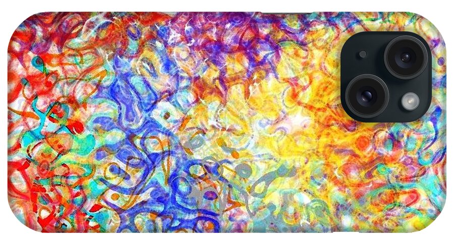 Abstract Art iPhone Case featuring the digital art Complexities 5 by D Perry