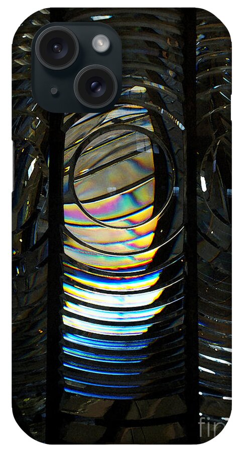 Abstract iPhone Case featuring the photograph Concentric Glass Prisms - Water Color by Linda Shafer