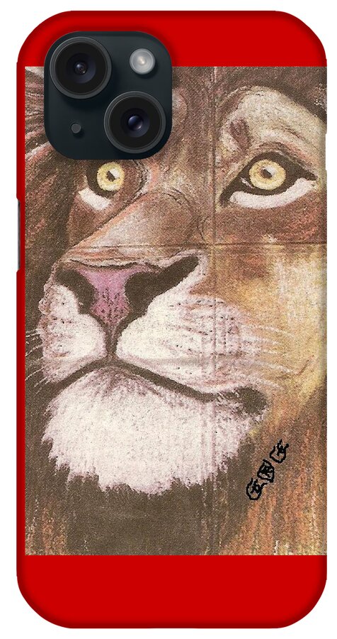 Lions iPhone Case featuring the painting Concrete Lion by George I Perez