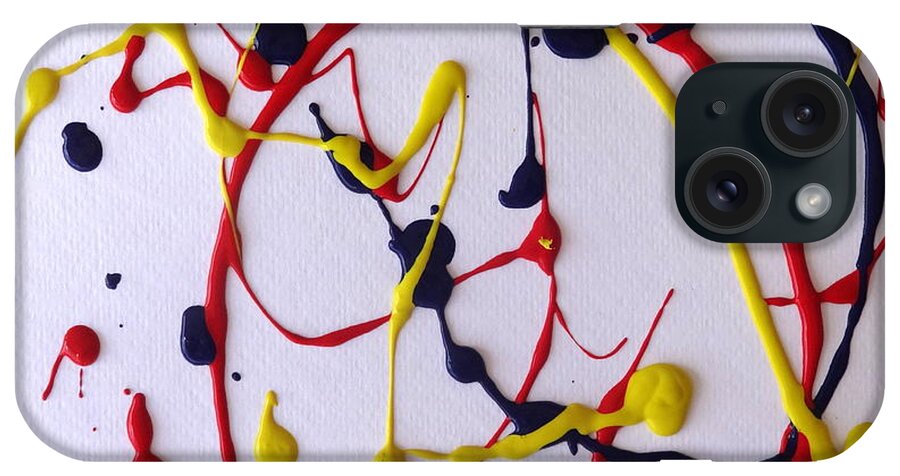 Contemporary iPhone Case featuring the painting Confetti #1 by Fred Wilson