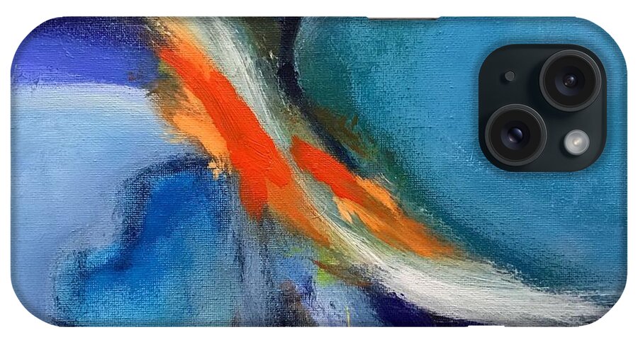 Abstract iPhone Case featuring the painting Confluence by Susan Kayler