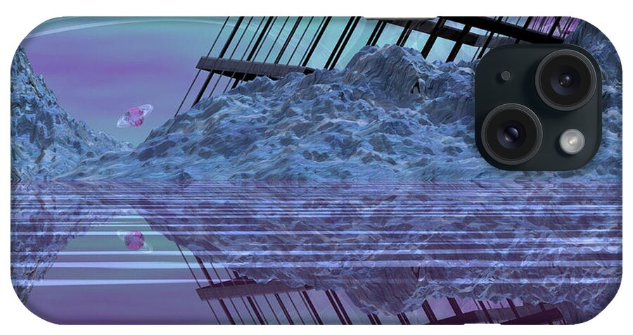 Space iPhone Case featuring the digital art Construction and Destruction by Wayne Bonney