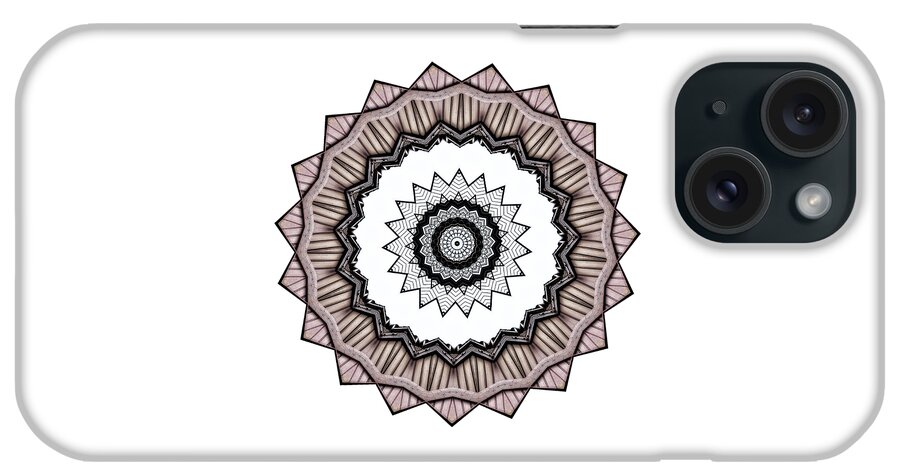 Digital Art iPhone Case featuring the photograph Construction Mandala by Kaye Menner by Kaye Menner