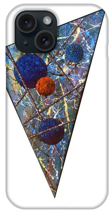 Abstract iPhone Case featuring the painting Continuum 3 by Micah Guenther