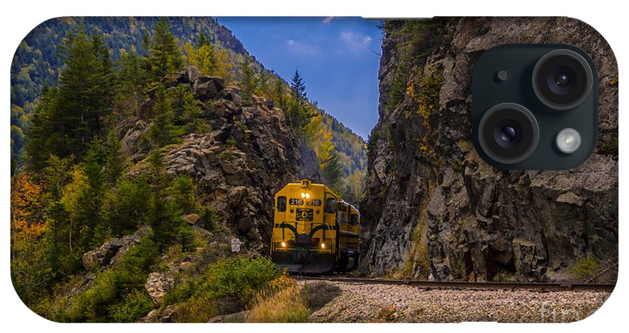 Conway New Hampshire iPhone Case featuring the photograph Conway Scenic Railroad Notch Train. by New England Photography