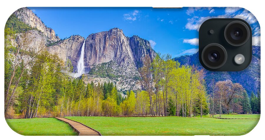 Blue Sky iPhone Case featuring the photograph Cook's Meadow Yosemite National Park by Scott McGuire