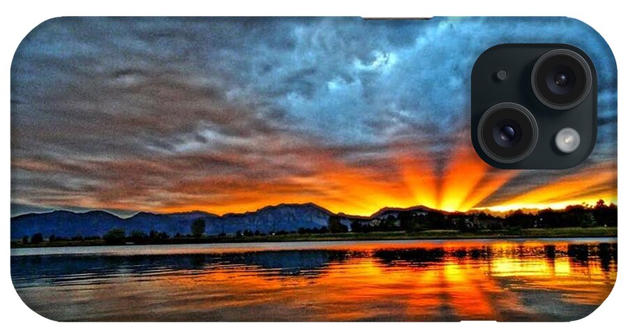 Sunset iPhone Case featuring the photograph Cool Nightfall by Eric Dee