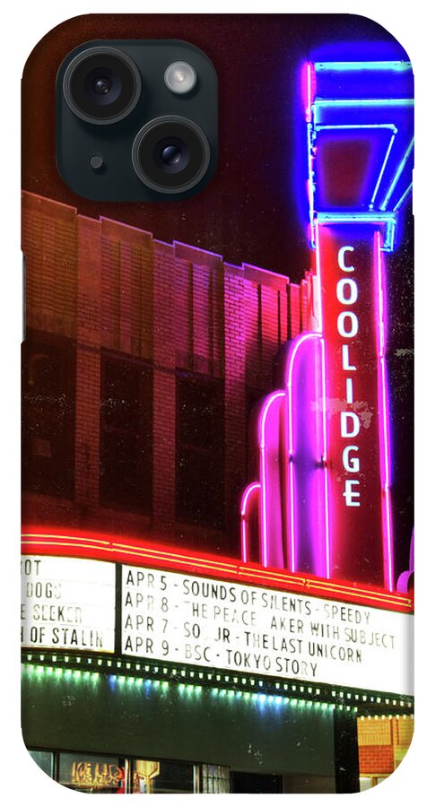 The Coolidge Corner Theatre iPhone Case featuring the photograph Coolidge Corner Theatre by Joann Vitali