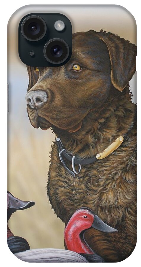 Chessie iPhone Case featuring the painting Copper by Anthony J Padgett