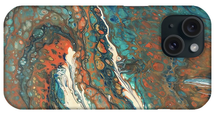 Acrylic iPhone Case featuring the painting Copper Canyon by Teresa Wilson