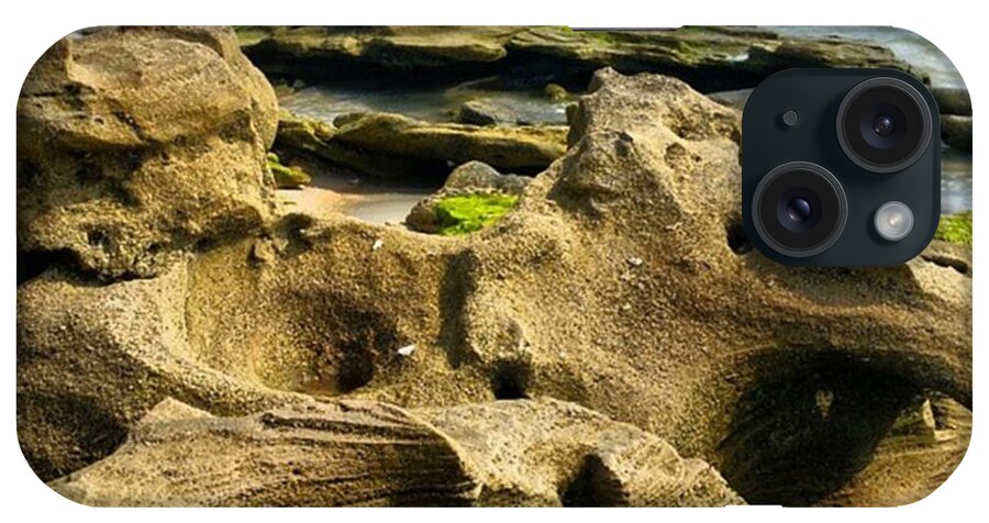 Ocean iPhone Case featuring the photograph Coquina Rocks At Washington Oaks by Karen Breeze
