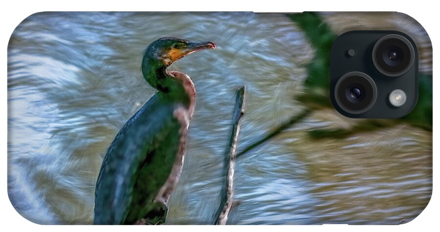 Artistic iPhone Case featuring the photograph Cormorant #c7 by Leif Sohlman