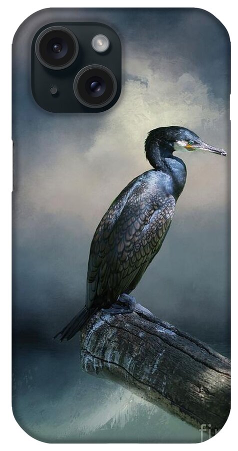 Great Cormorant iPhone Case featuring the photograph Cormorant Meditation by Eva Lechner