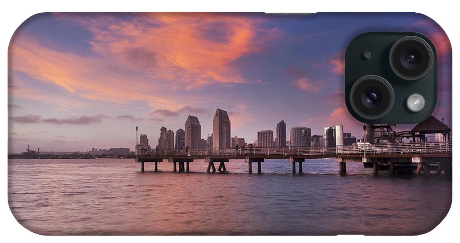 Landscape iPhone Case featuring the photograph Coronado Ferry Landing Sunset by Scott Cunningham